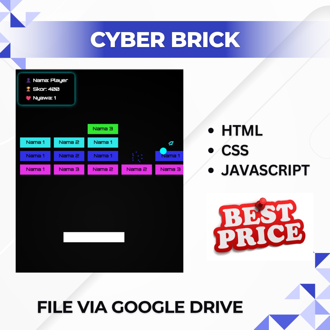 Cyber Brick HTML5 Game - Source Code Lengkap